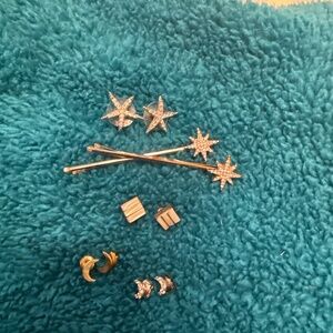 Stars,opals, and moons earring set